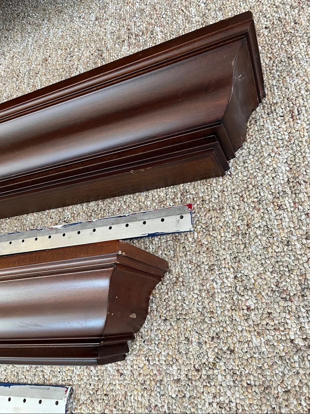 Pottery Barn Crown Molding floating Shelves